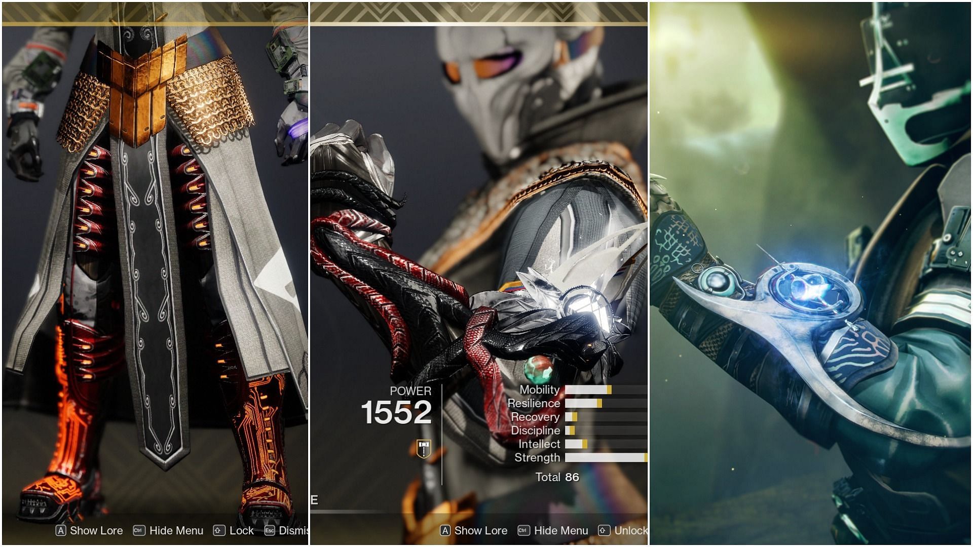 Exotics for Warlock (Image via Destiny 2)