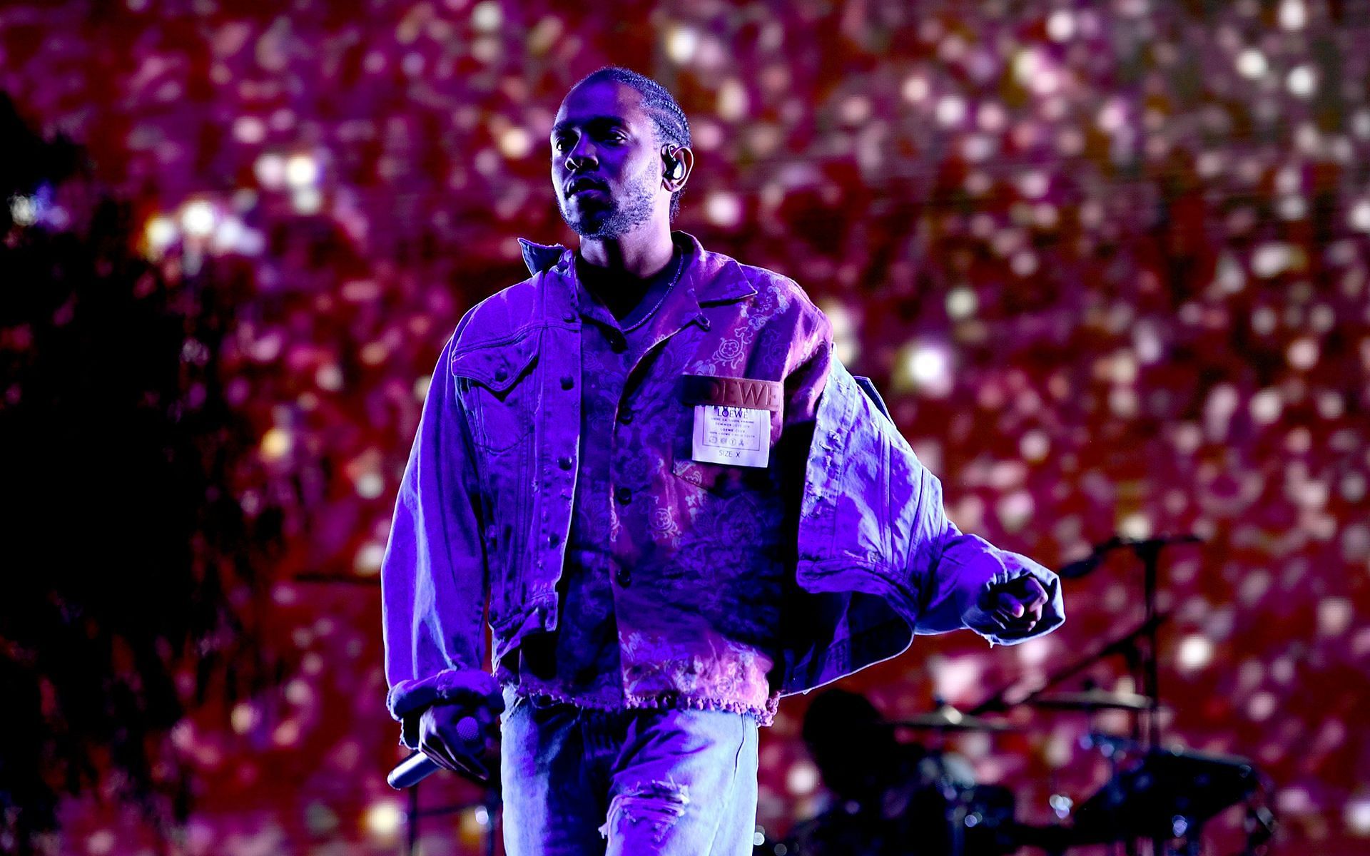 Kendrick Lamar at Coachella 2018 (Image via Larry Busacca/Getty Images)