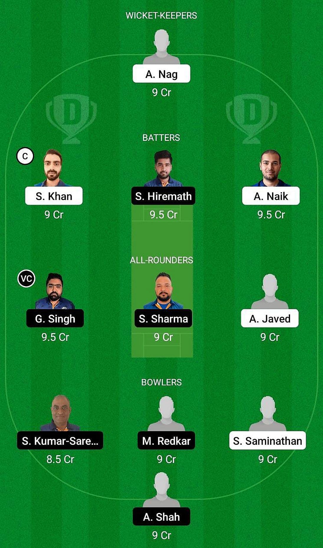 LKP vs IND Fantasy Suggestion Team 2