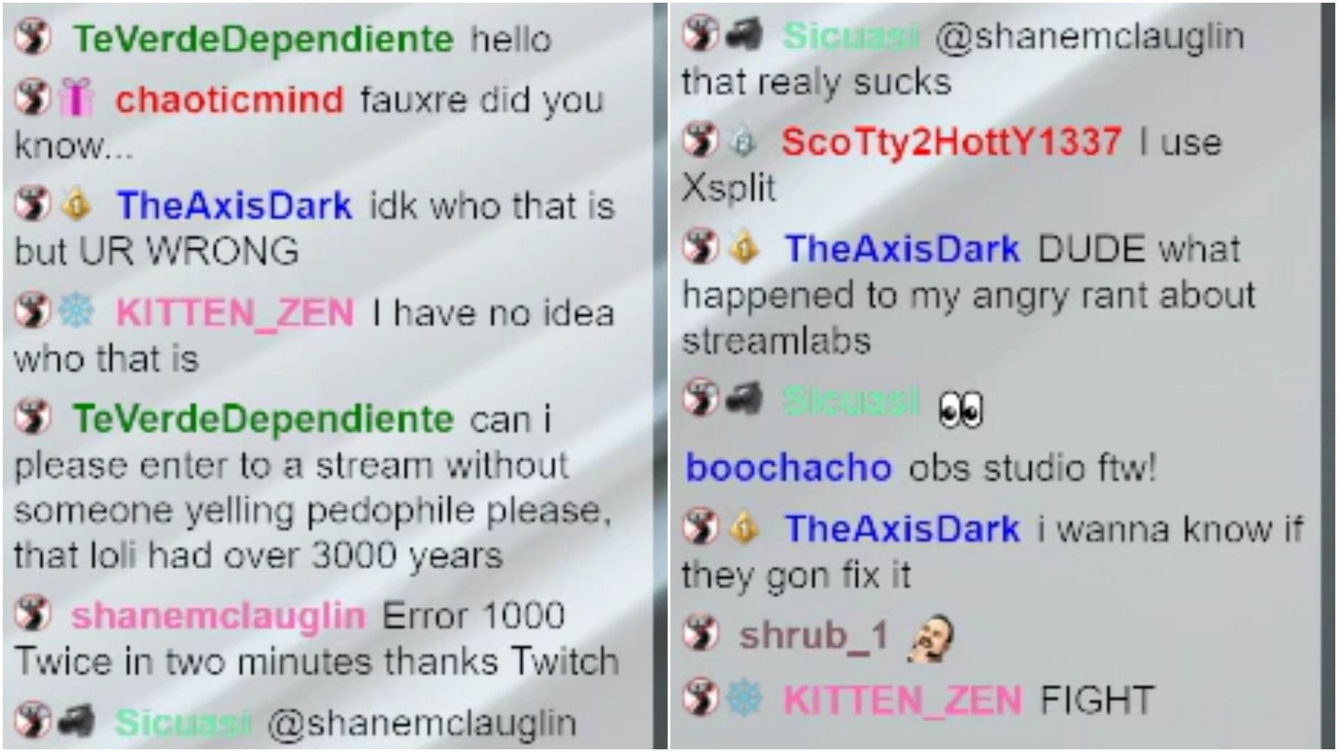 Fans react to the streamer&#039;s rage against Streamlabs (Image via Fauxre/Twitch)