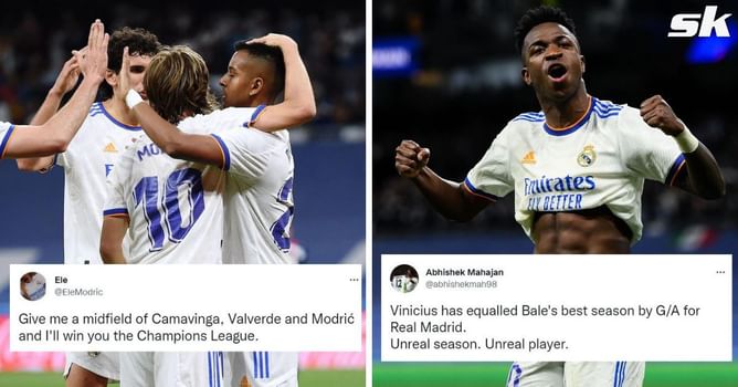 Twitter erupts as Vinicius Jr. nets hat-trick to help Real Madrid secure massive 6-0 win over Levante