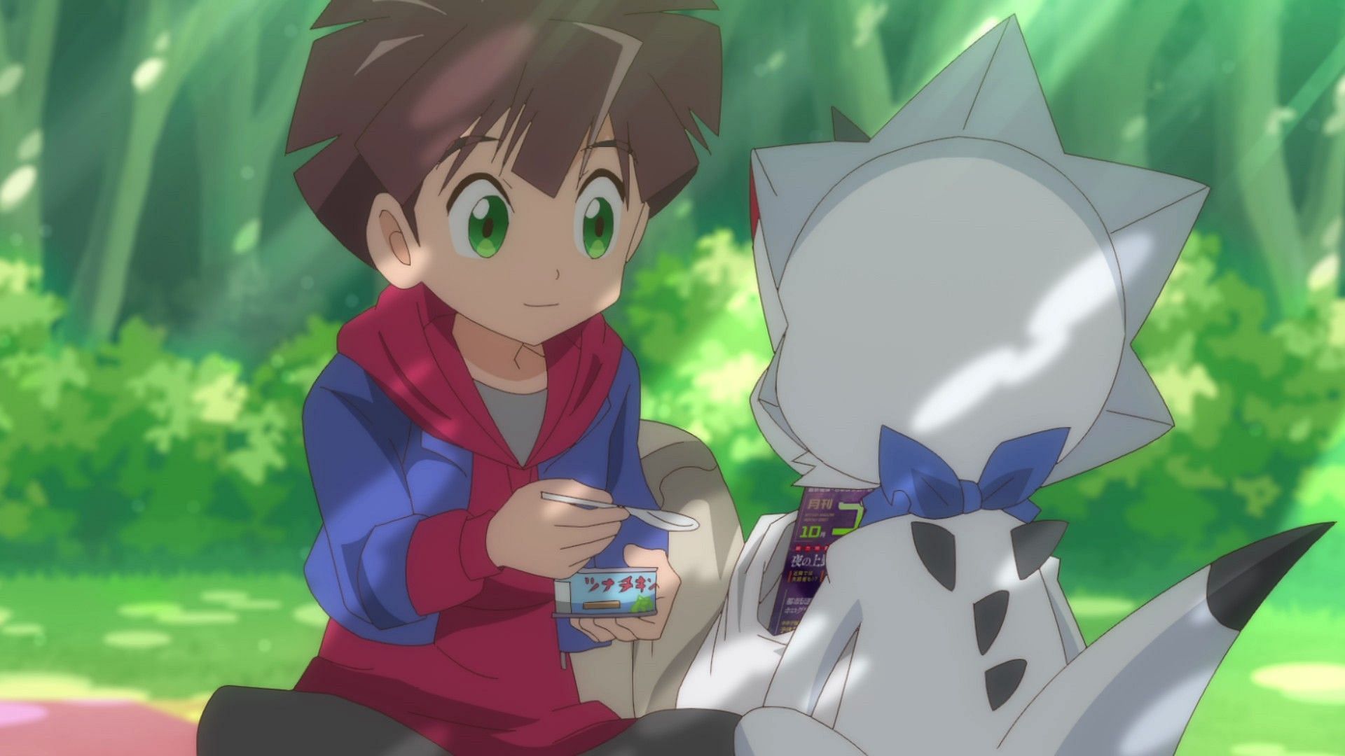 Hiro and Gammamon, the protagonists of Digimon Ghost Game (Image via Toei Animation)