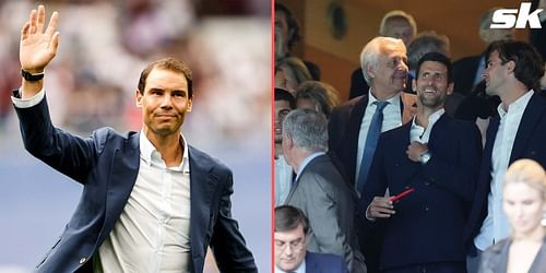 Djokovic, Nadal and Alcaraz visited the Bernabeu to watch Real Madrid's UCL game against City.