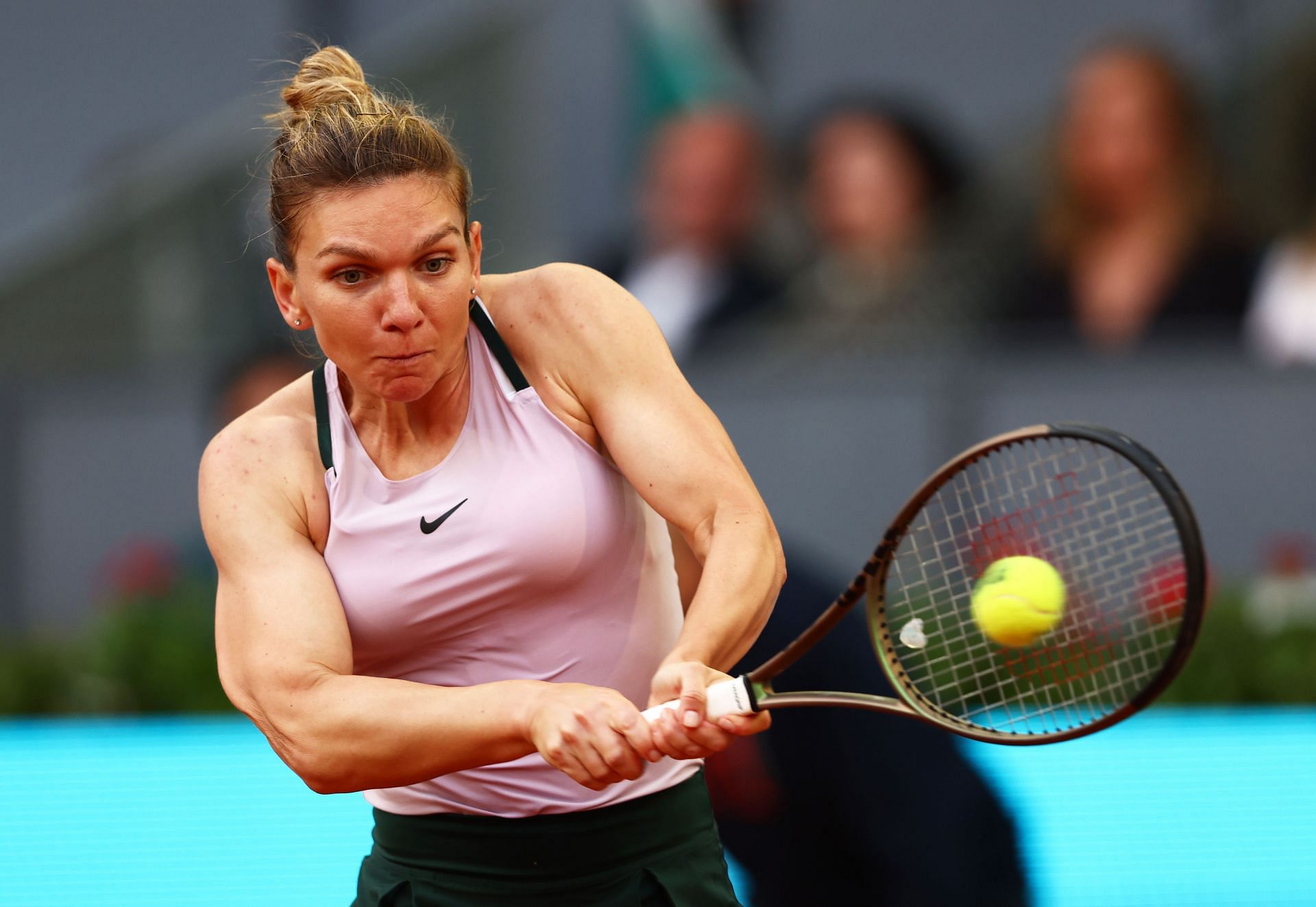 Simona Halep eliminated Paula Badosa in the second round of the Madrid Open