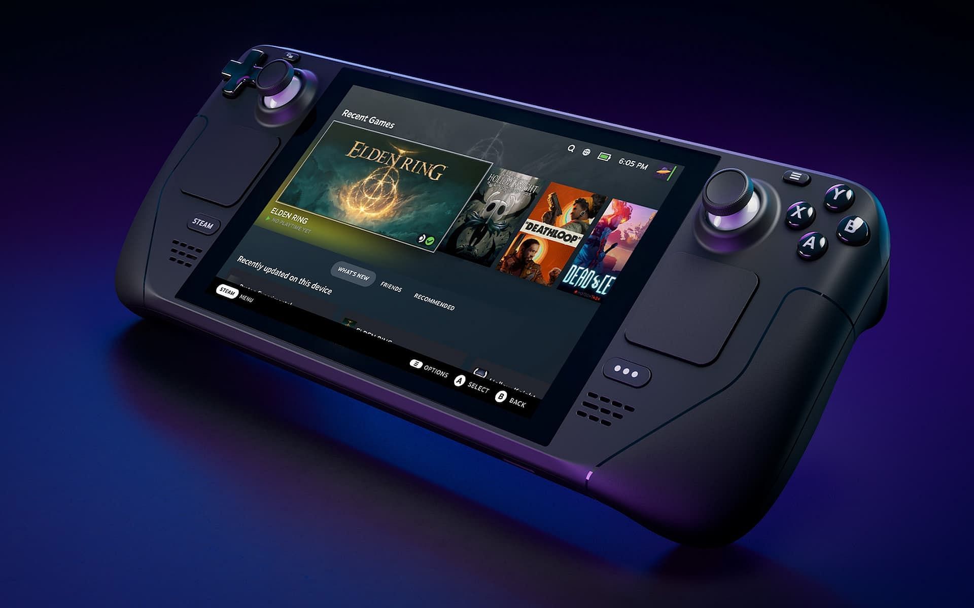 A look at the Steam Deck device (Image via Valve)