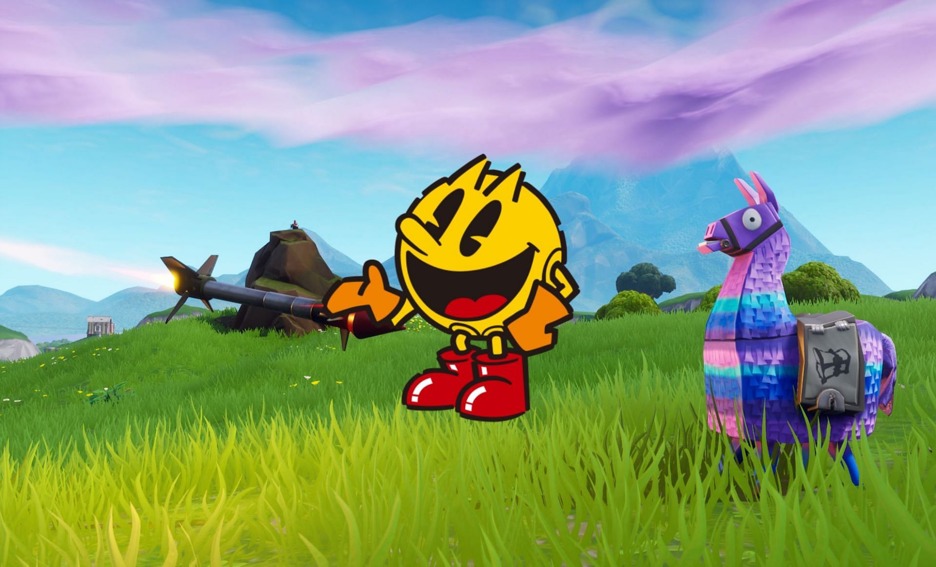 Pac-Man in Fortnite (Image via Wallpaper Cave)