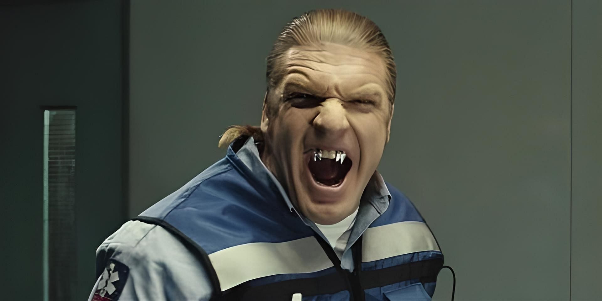 Triple H as a vampire henchman in Blade: Trinity.