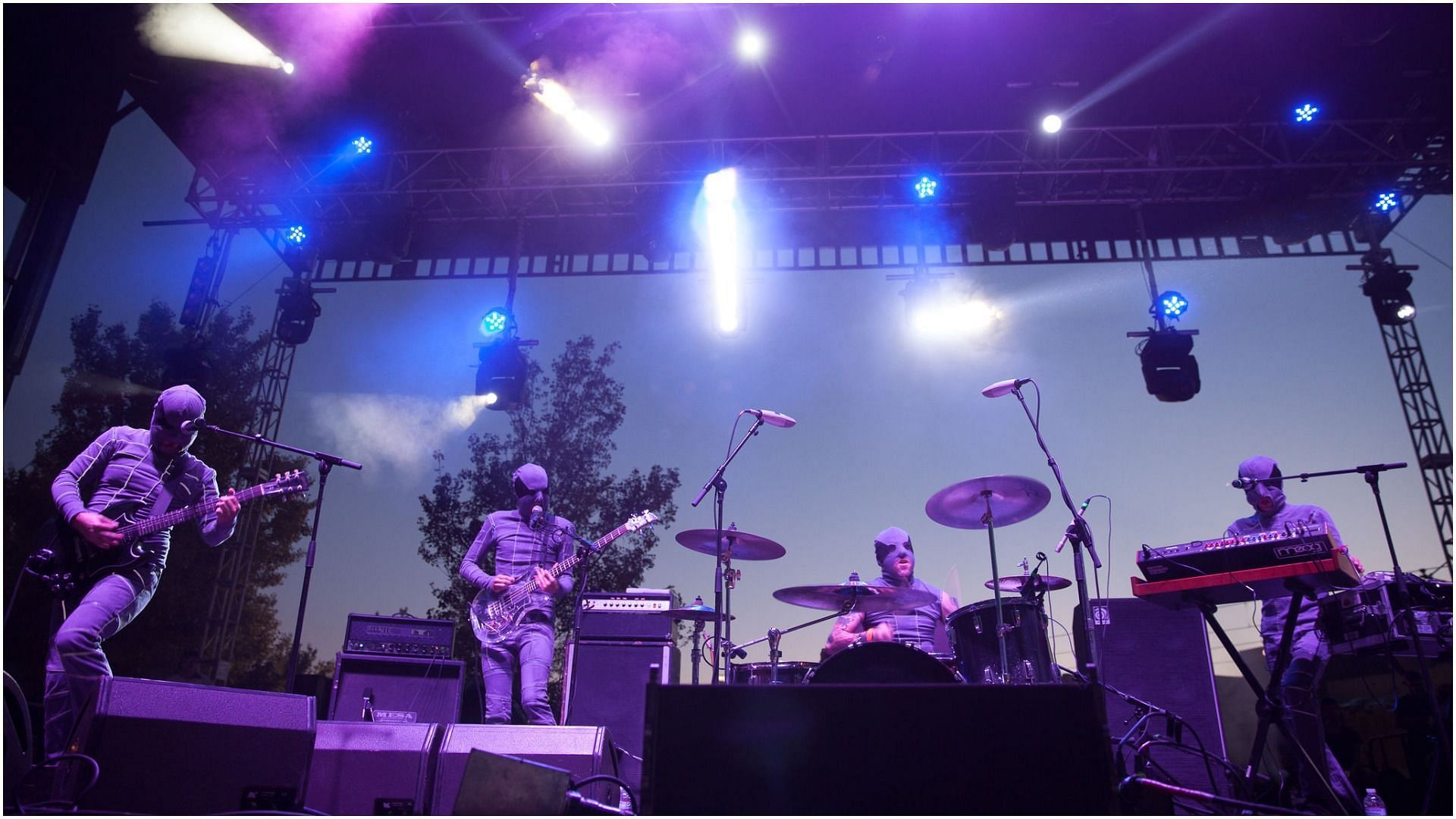The Locust perform at the 10th annual FYF music festival at Los Angeles Historical Park (Image via Chelsea Lauren/Getty Images)