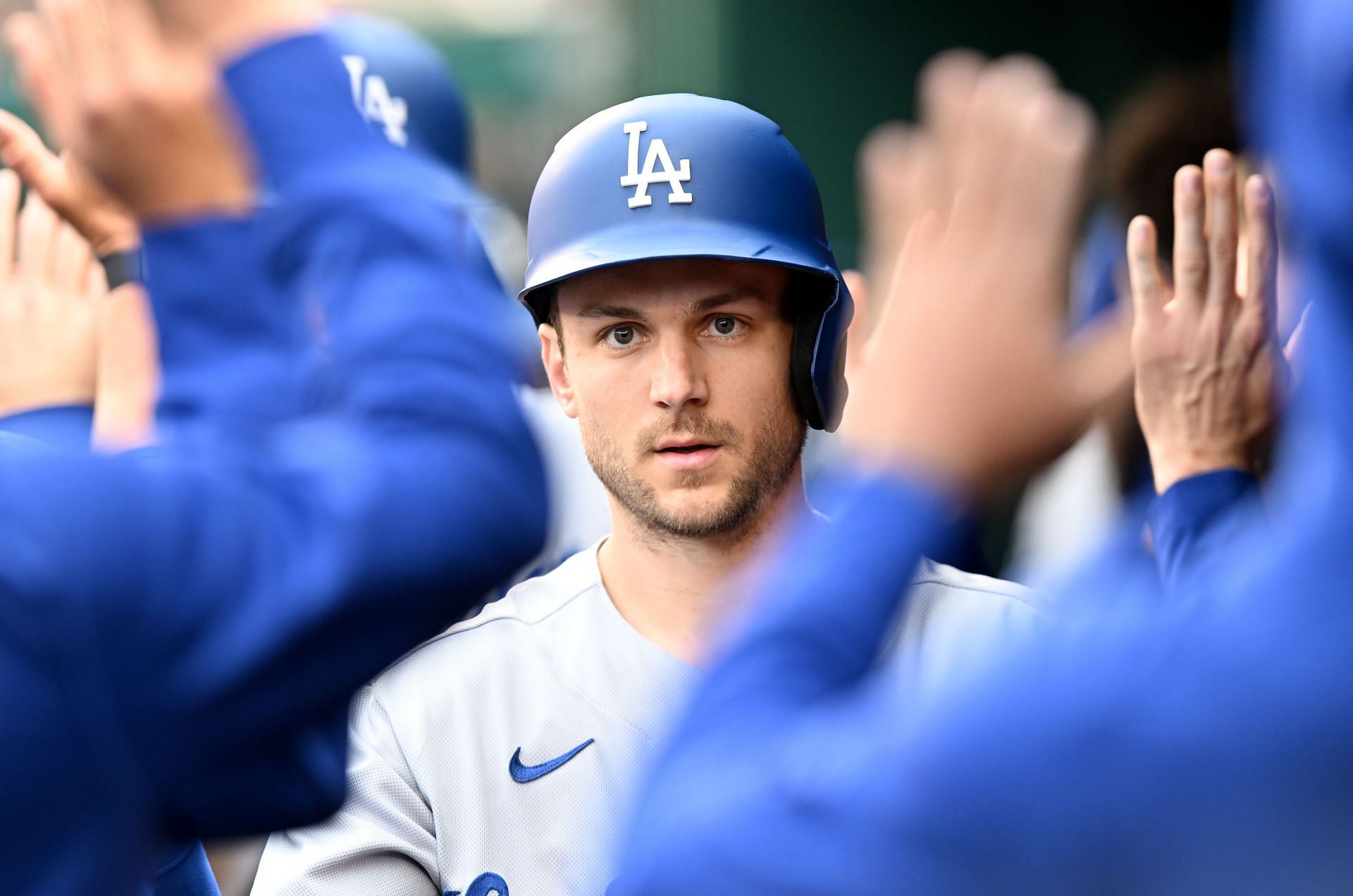 Los Angeles Dodgers shortstop Trea Turner was the 2021 National League batting champion.