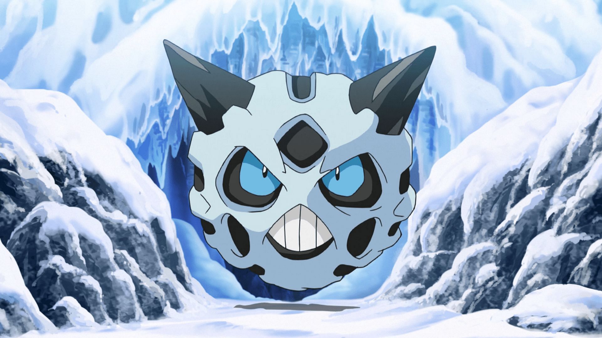 Glalie as it appears in the anime (Image via The Pokemon Company)