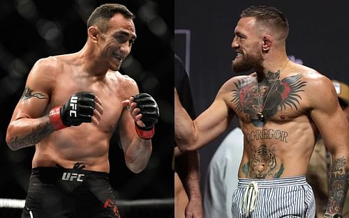 Tony Ferguson (left) and Conor McGregor (right)