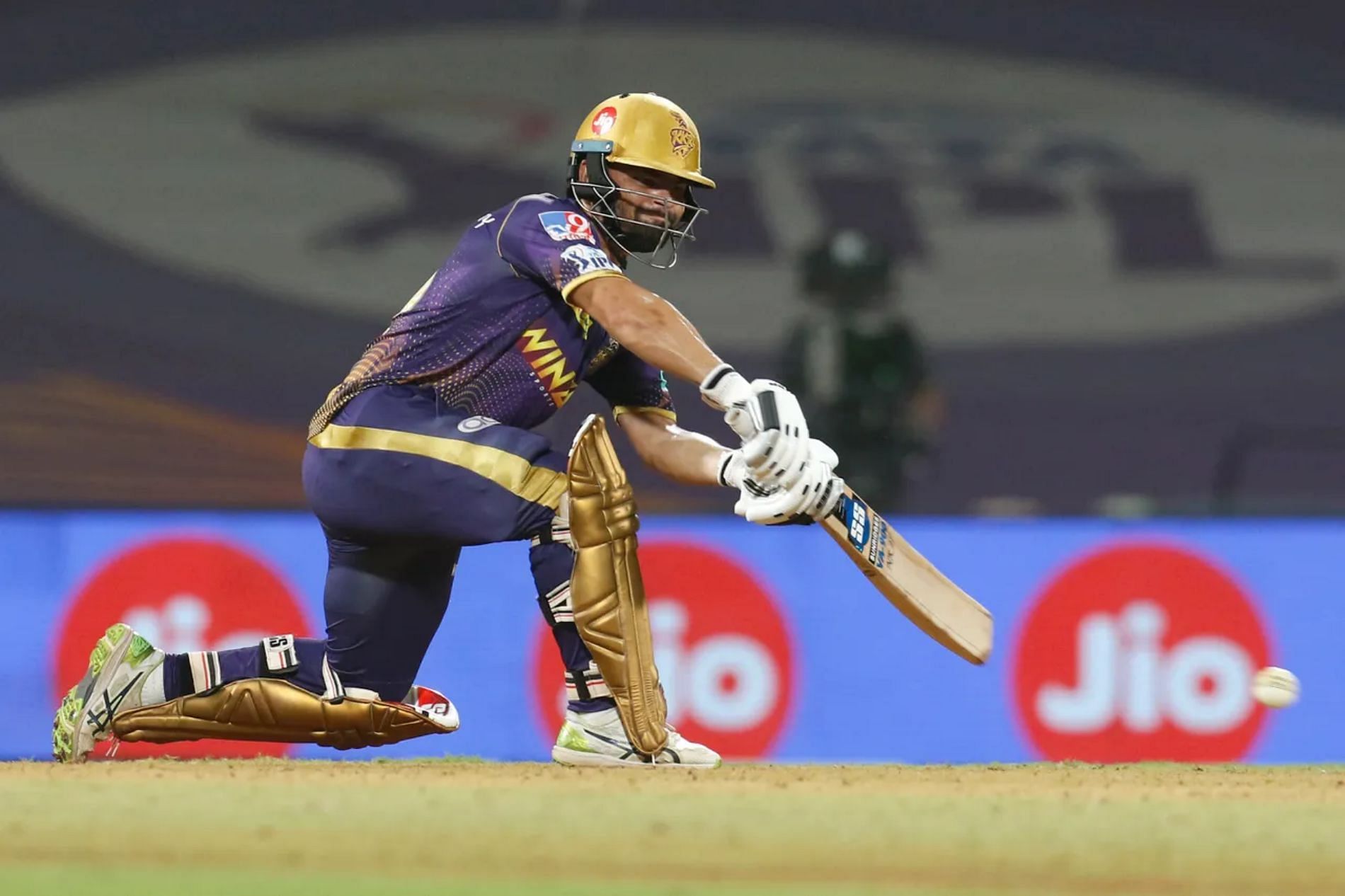 Rinku Singh almost pulled off a miraculous win for Kolkata. Pic: IPLT20.COM
