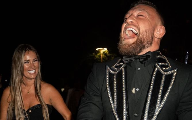 Conor McGregor attempts classic dance move at 'Elvis' movie premiere, Dee Devlin cheers on