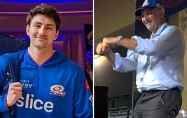 "Nice to see him go and be at the Wankhede Stadium for the first time" - Tim David on his father cheering for him from the stands