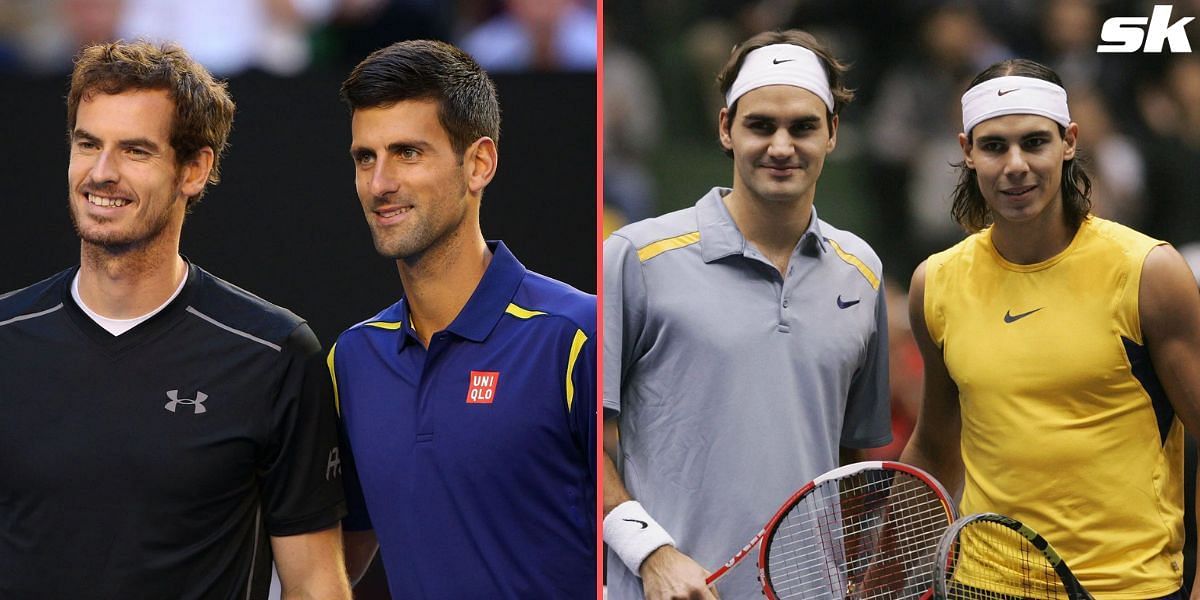 Novak Djokovic has picked Andy Murray (left) among his greatest rivals.