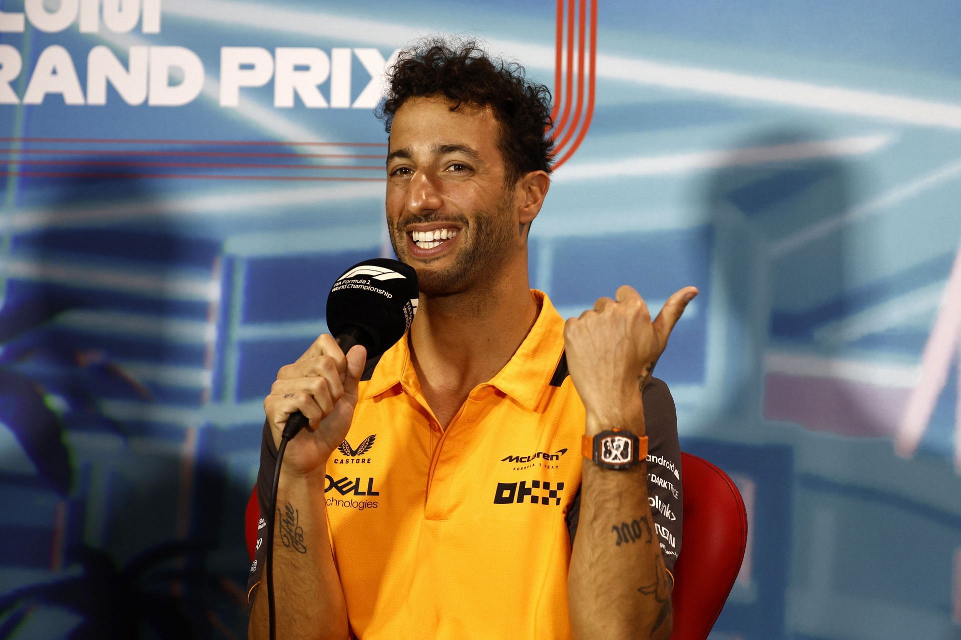 Daniel Ricciardo at the F1 Grand Prix of Miami Practice