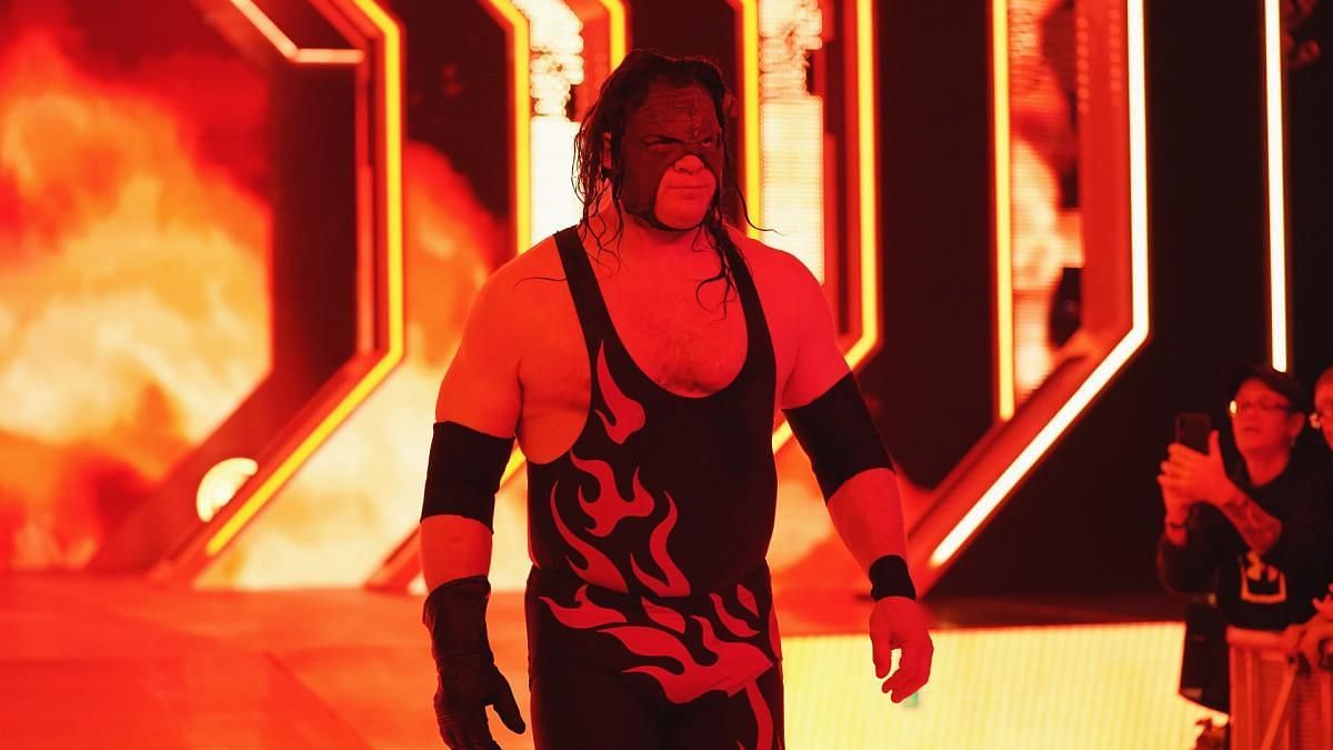 Kane making his iconic entrance in WWE