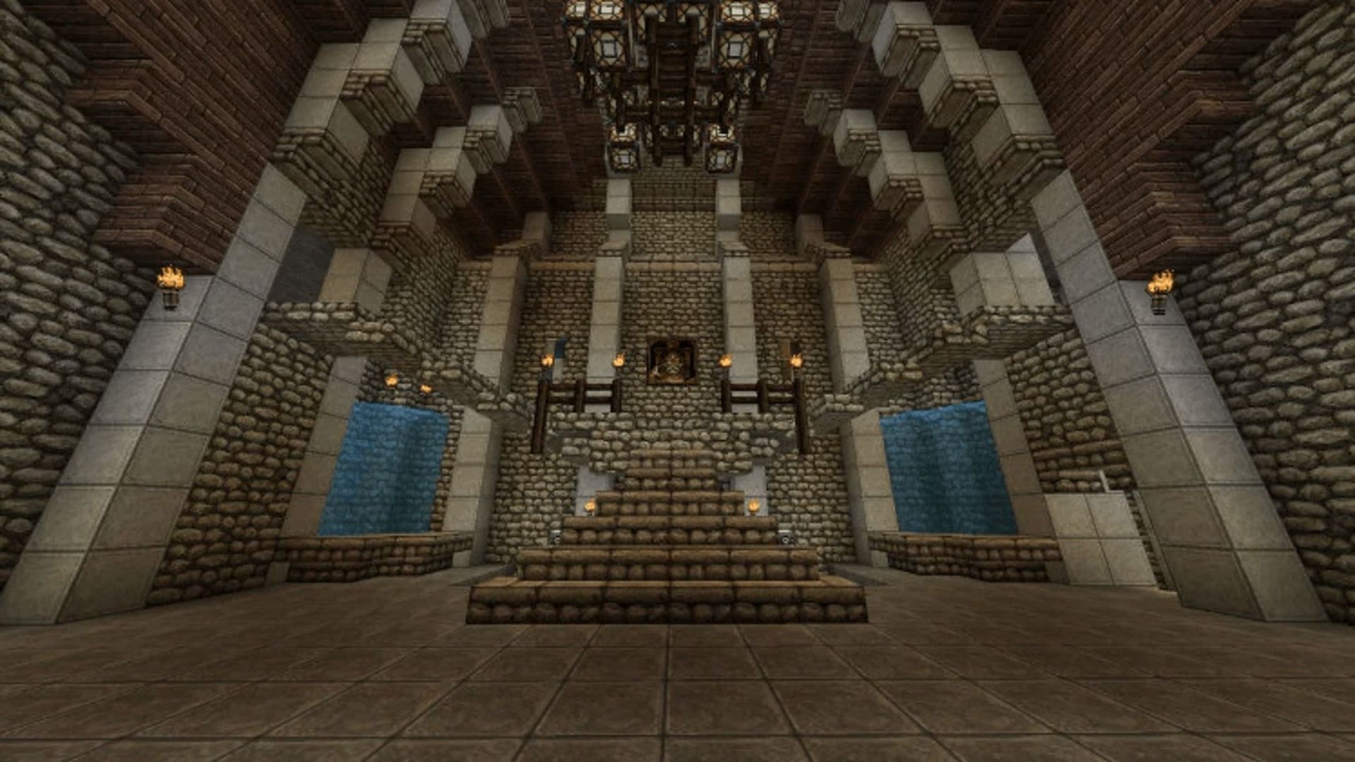 Beginning from the interior and working your way out may be more sound than beginning from the perimeter inward (Image via Mojang)