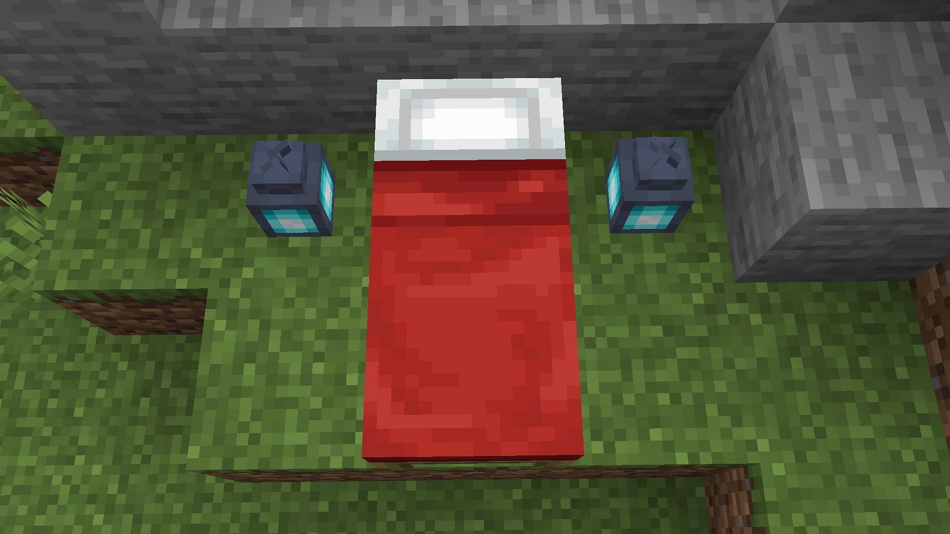 Red bed (Image via Minecraft)
