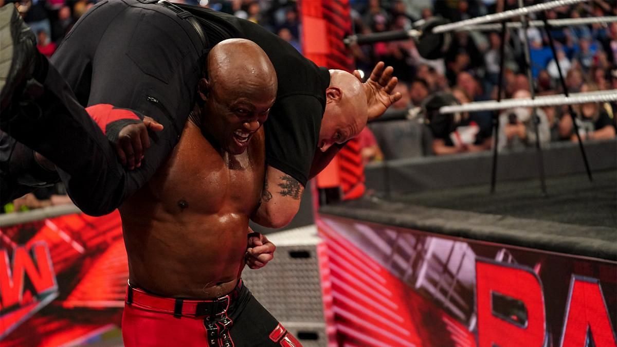 Bobby Lashley assaulted the security to get to Omos on RAW last week