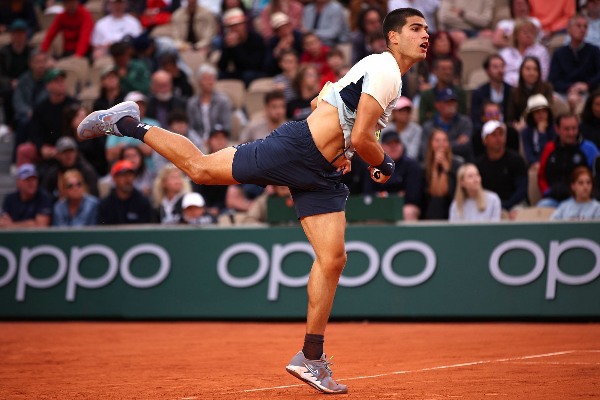 Carlos Alcaraz at the 2022 French Open.