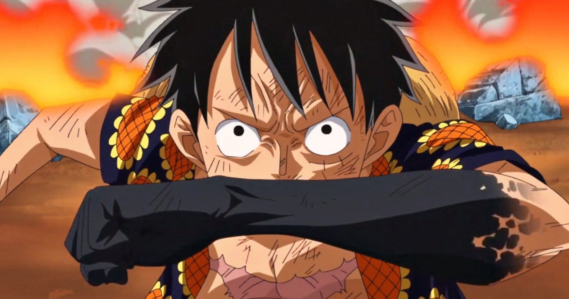 Luffy using Haki on his arm in One Piece (Image via Toei Animation)