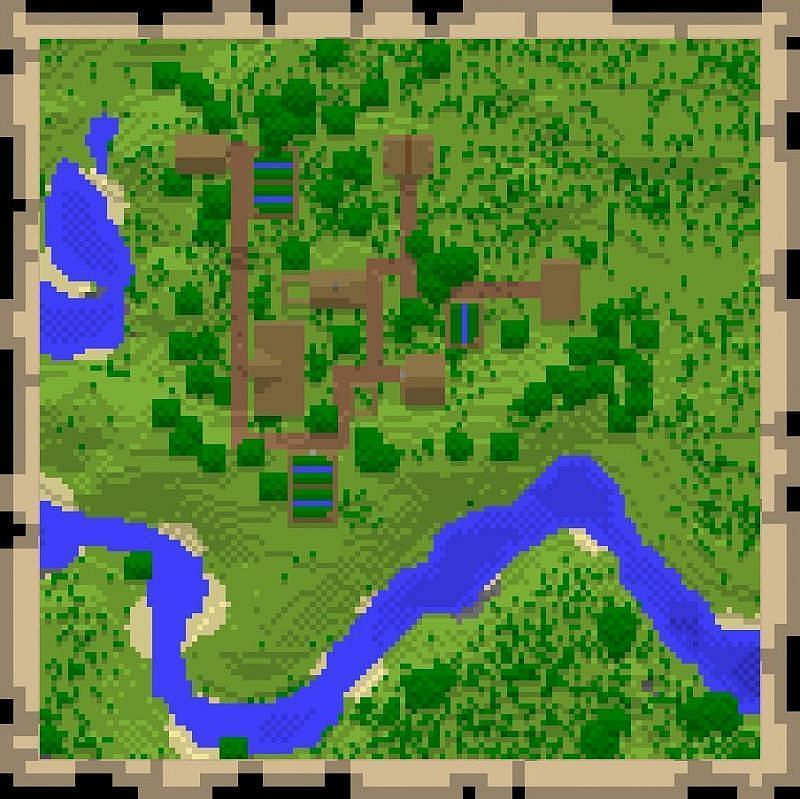 What an empty map looks like when opened (Image via minecraft.fandom)
