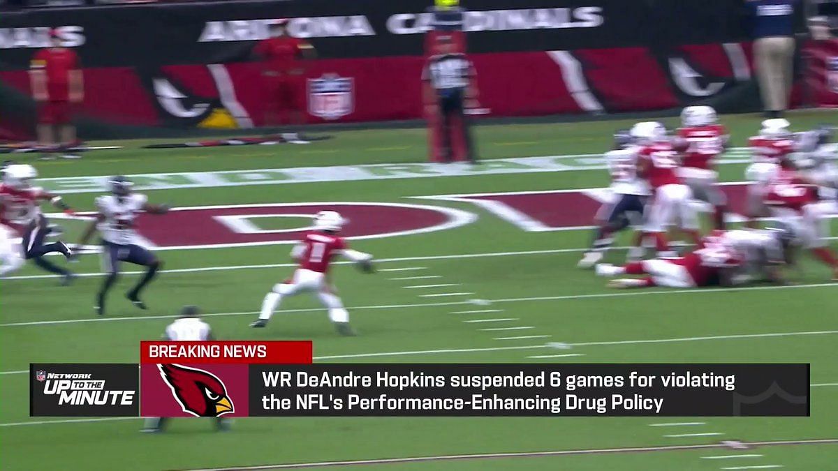 Arizona Cardinals WR DeAndre Hopkins suspended 6 games for PEDs 