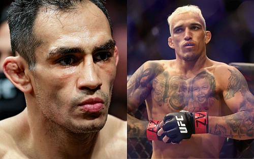 Tony Ferguson (left), Charles Oliveira (right)