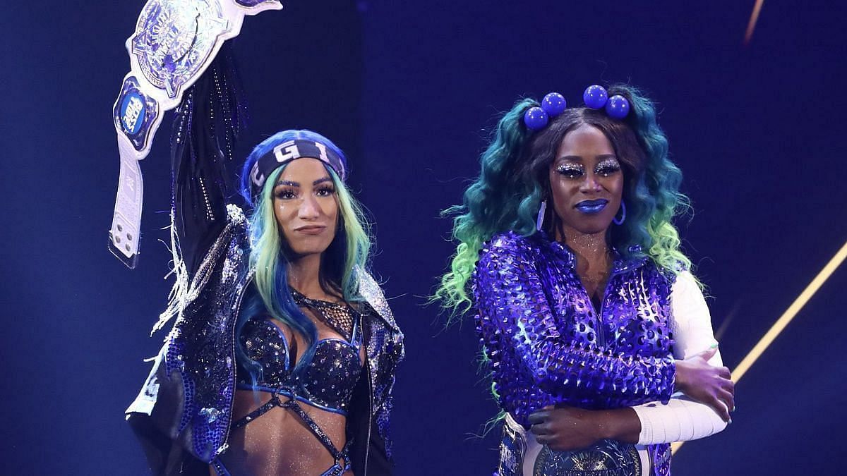 Sasha Banks and Naomi were the Women&#039;s Tag Team Champions when they walked out last week