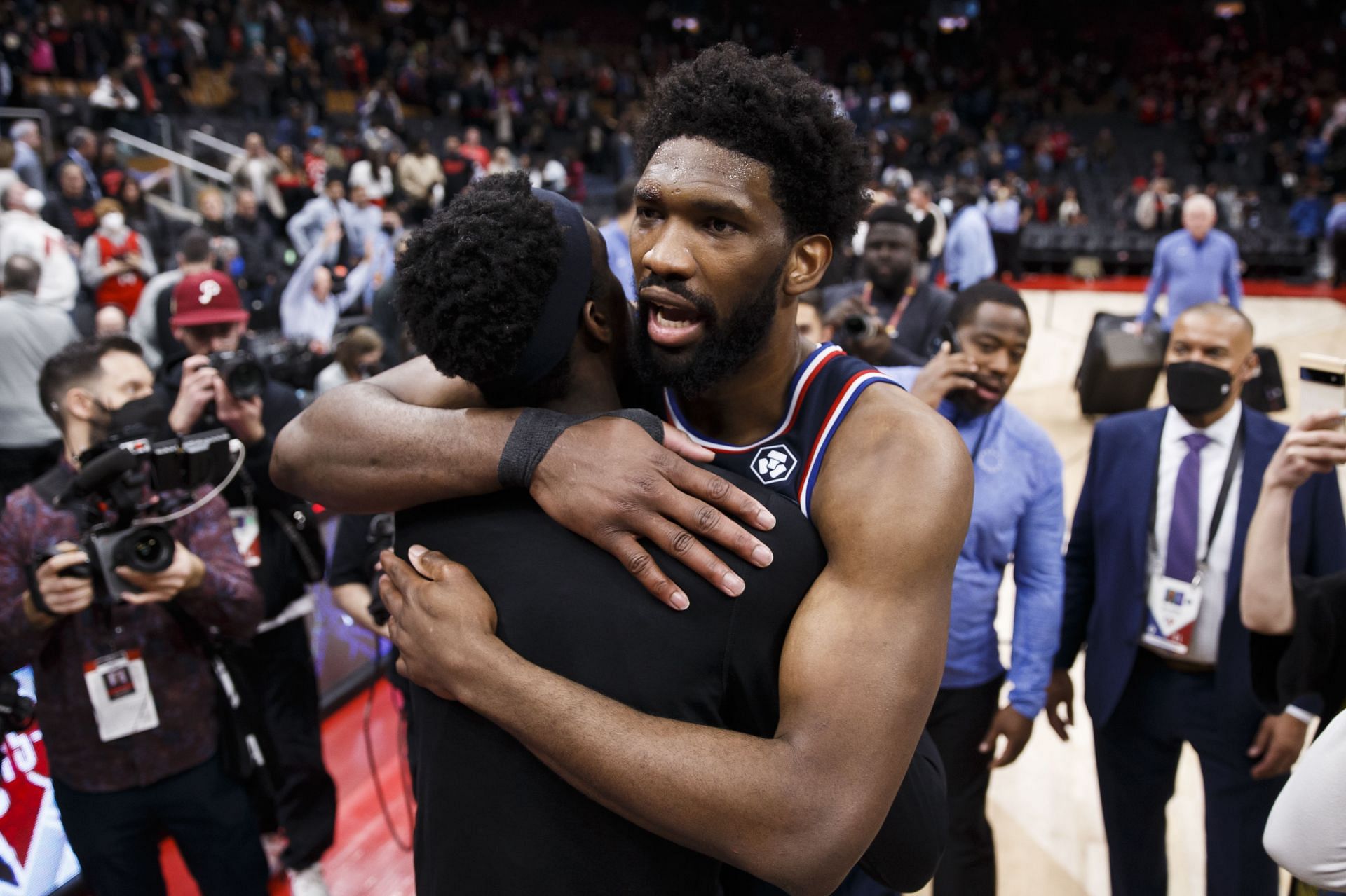 The NBA playoffs have been quite unlucky for Joel Embiid so far