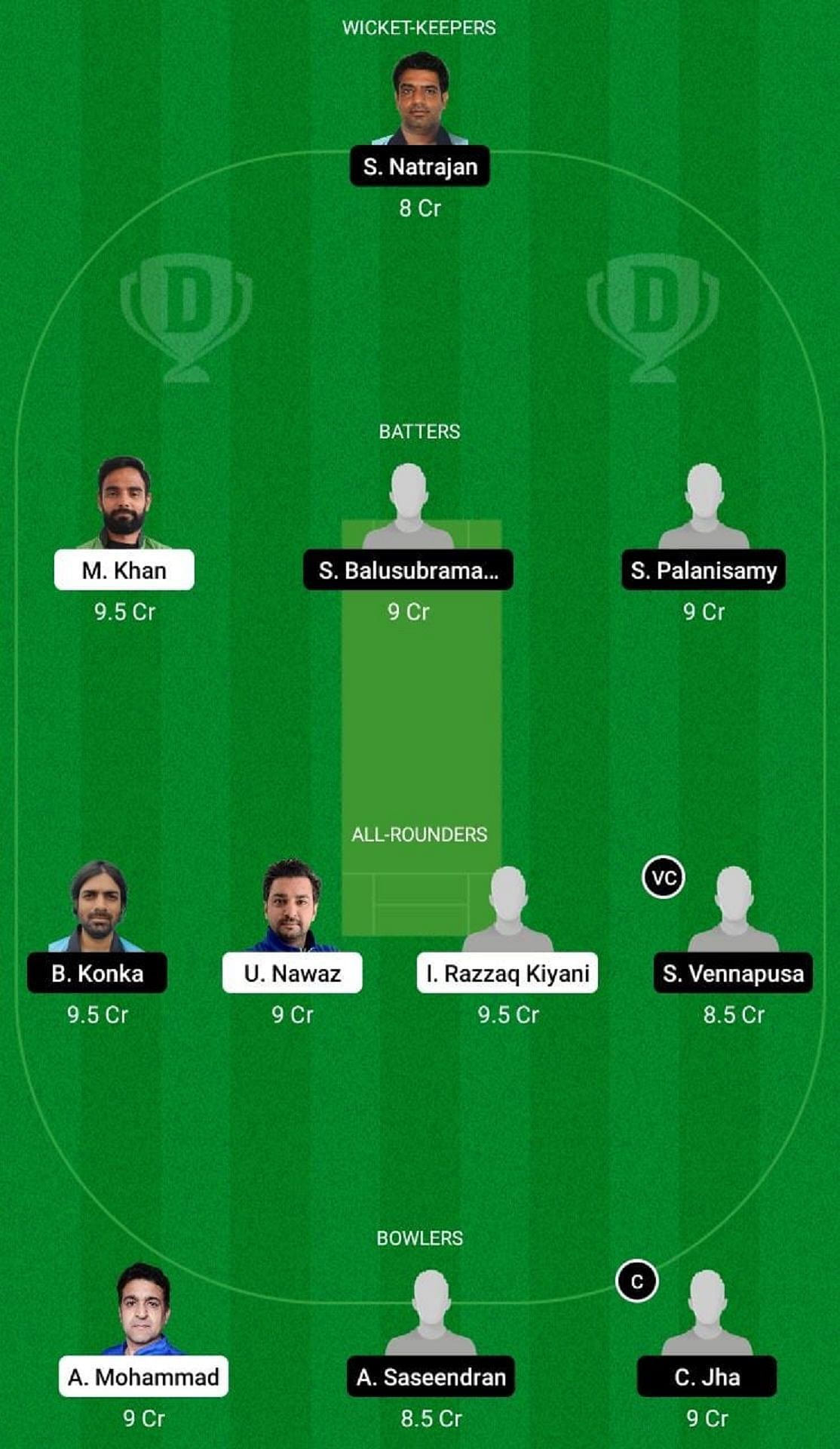 ECC vs GR Dream11 Fantasy Suggestion #1