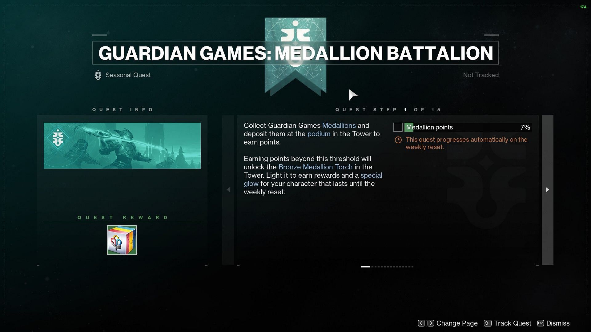 Medallion Battalion quest in Guardian Games 2022 (Image via Destiny 2)