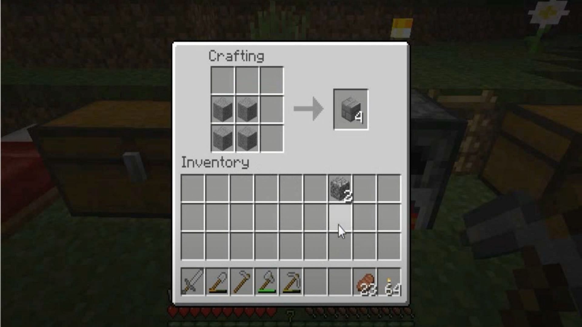 Minecraft: How to Make Chiseled Stone Bricks 