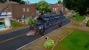 How to use a mounted turret to damage opponents in vehicles in Fortnite Chapter 3