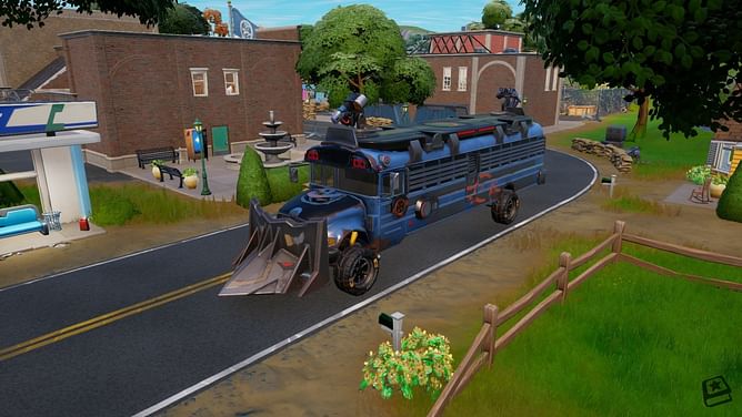 How to use a mounted turret to damage opponents in vehicles in Fortnite Chapter 3