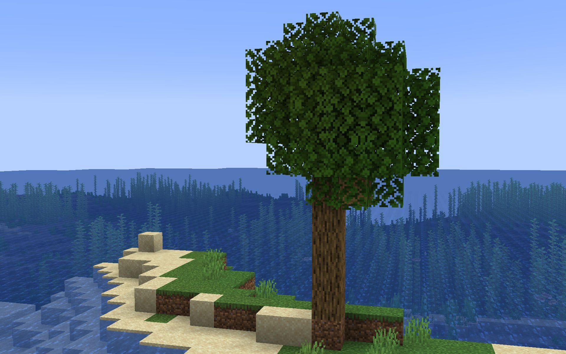 Trees are easy to grow in the game (Image via Minecraft)