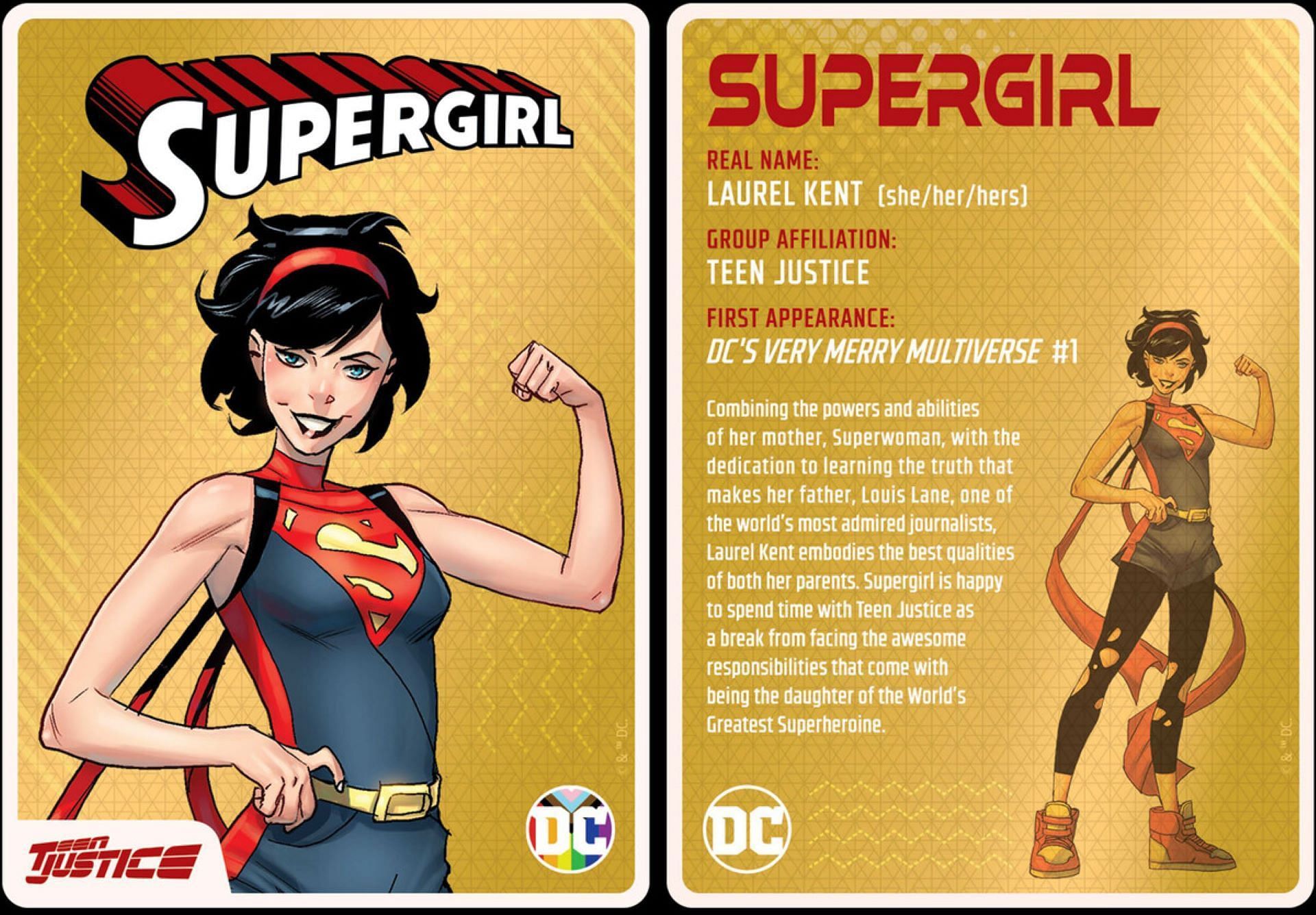 Supergirl&#039;s biography (Image via DC)