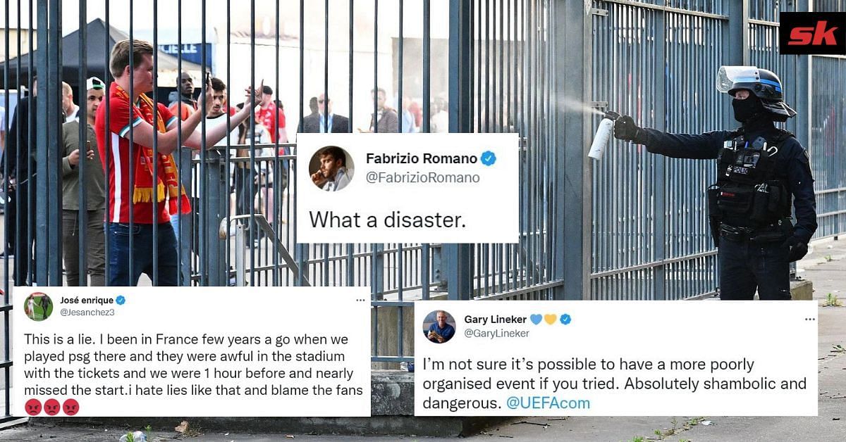 The football world has reacted to the delay at the Champions League final!