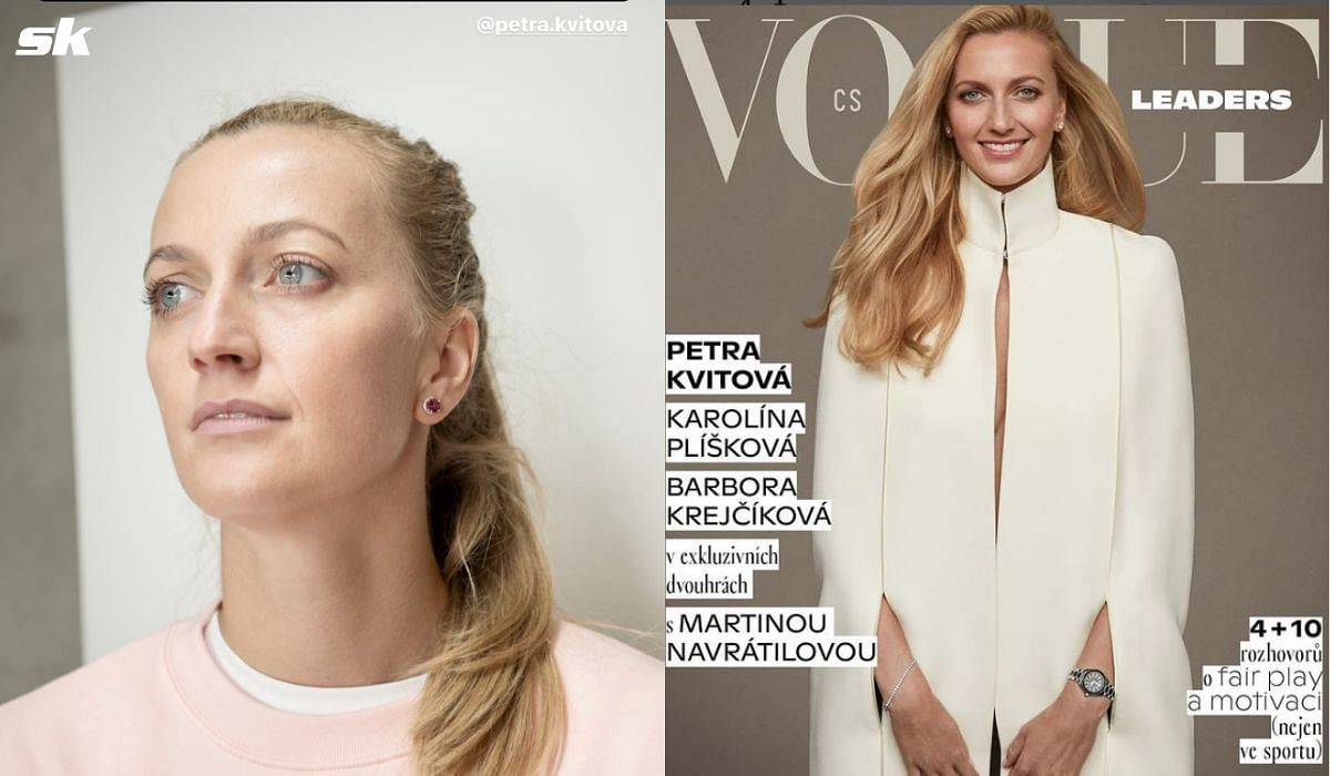 Petra Kvitova on the cover of Vogue Czechoslovakia