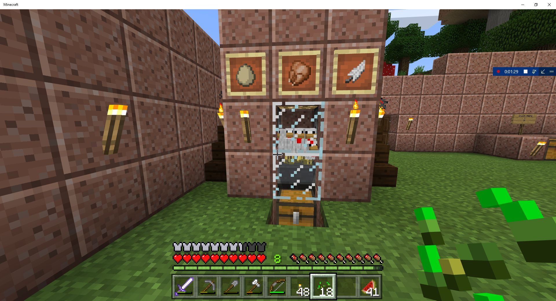 An automatic chicken cooker (Image via Jira Minecraft)