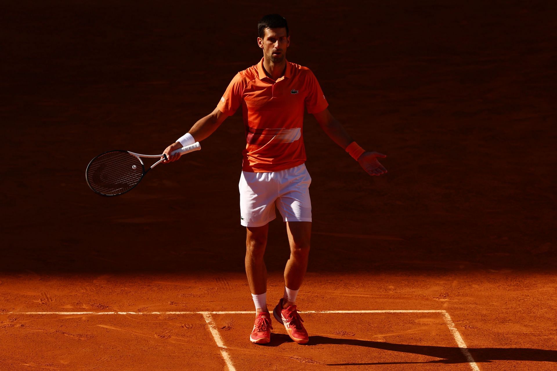 Novak Djokovic will play his quarterfinal match on Day 7 of the Italian Open