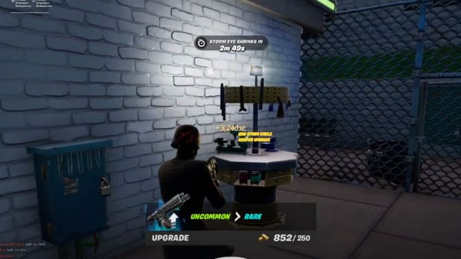 Upgrade a Drum Shotgun at an Upgrade Bench in Fortnite Chapter 3 Season 2