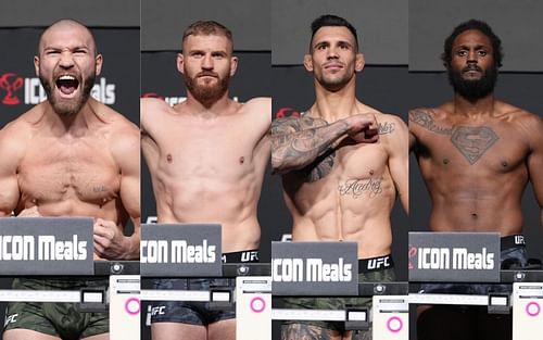 Ion Cutelaba, Jan Blachowicz, Aleksandar Rakic, Ryan Spann (left to right) [Image courtesy: @UFC via Instagram]