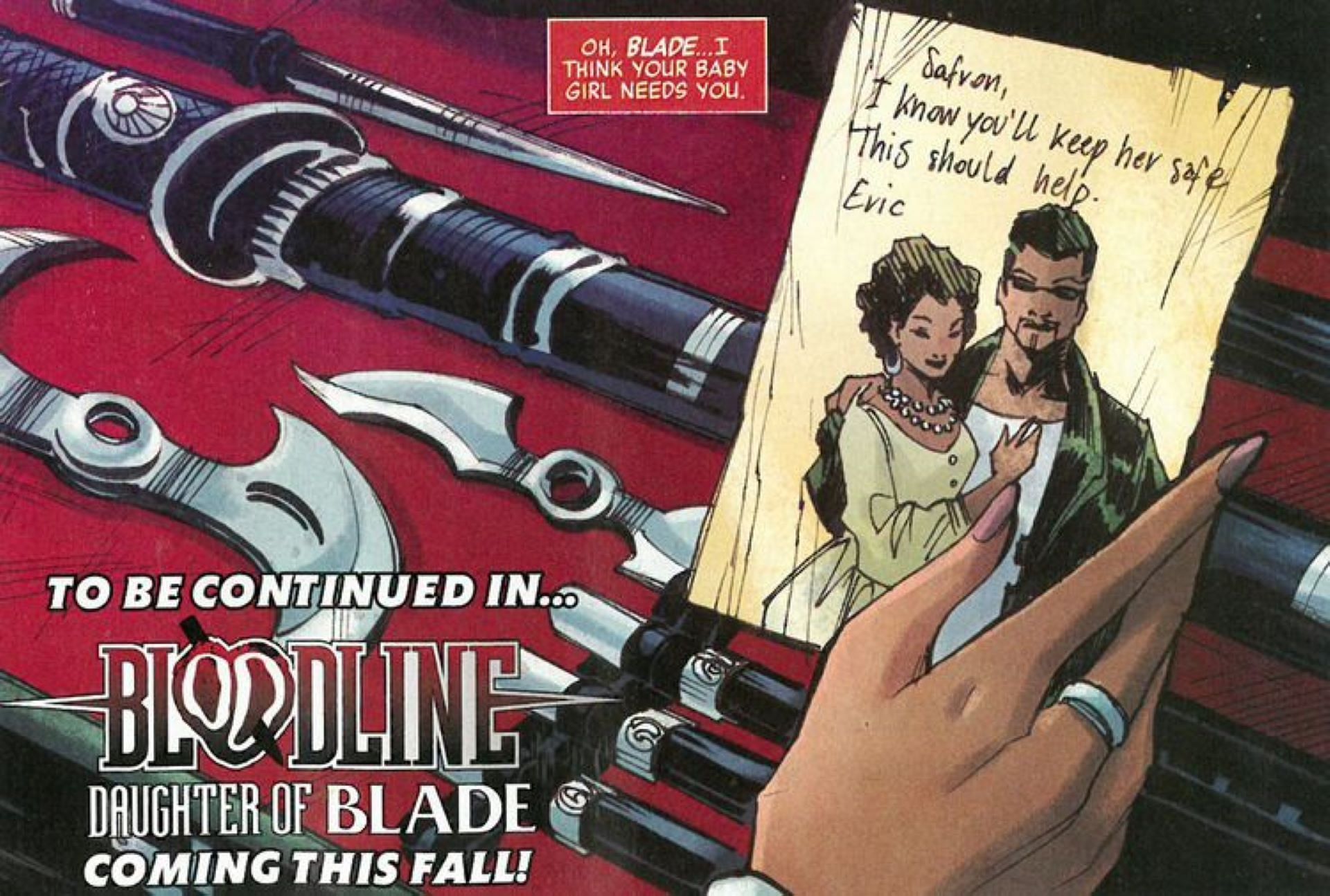 Brielle is the daughter of Blade and Safron (Image via Marvel)