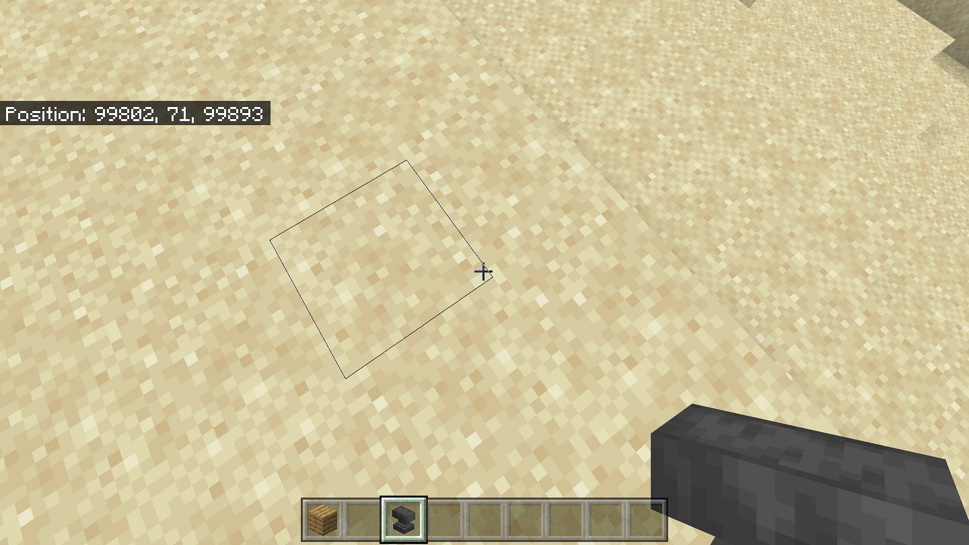 Calculate the coordinates that are divisible by 16 for finding chunk borders (Image via Minecraft)