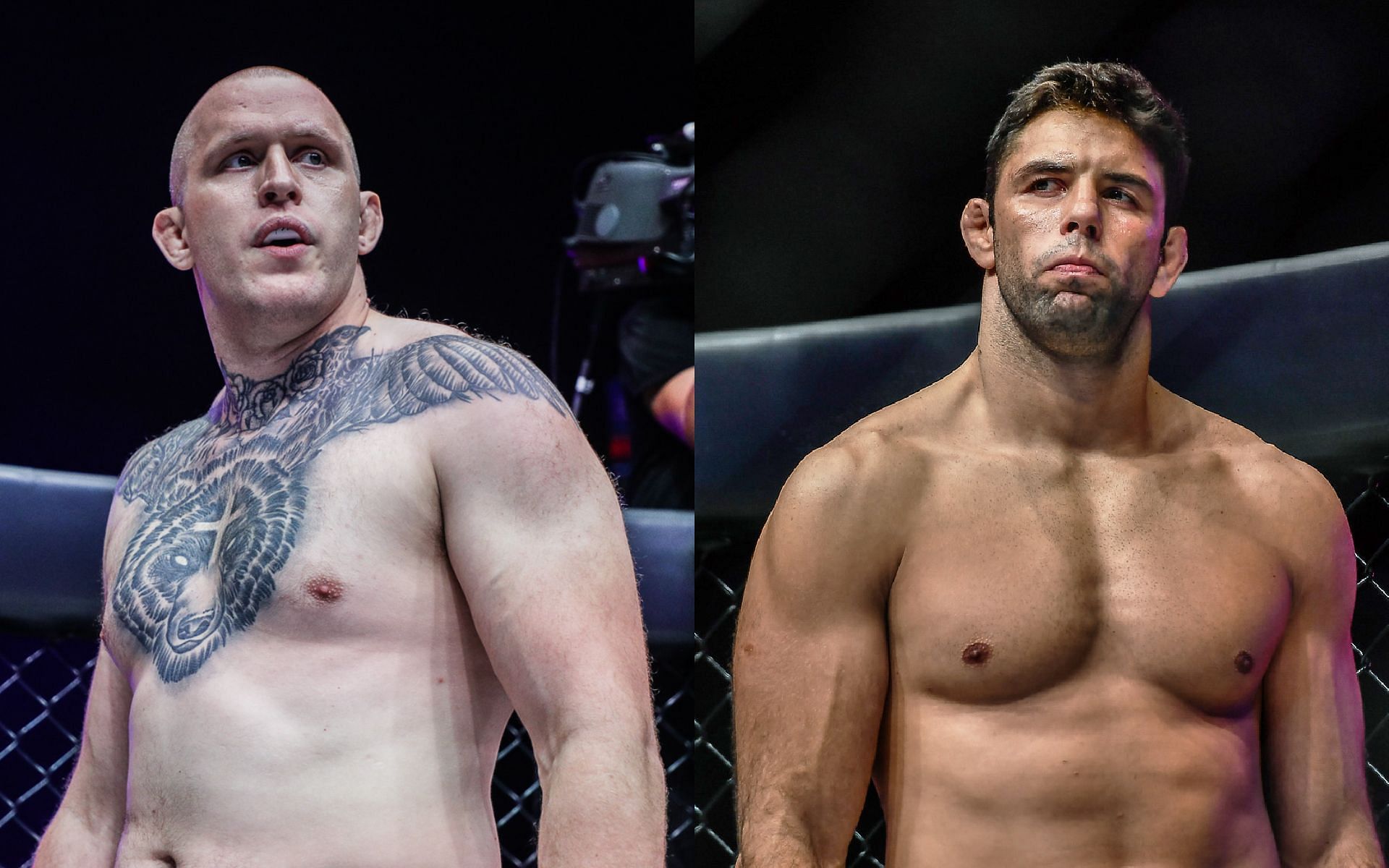 Odie Delaney (left) says a match between him and Marcus &#039;Buchecha&#039; Almeida (right) has the potential to be the biggest in ONE Championship history. [Photos ONE Championship]