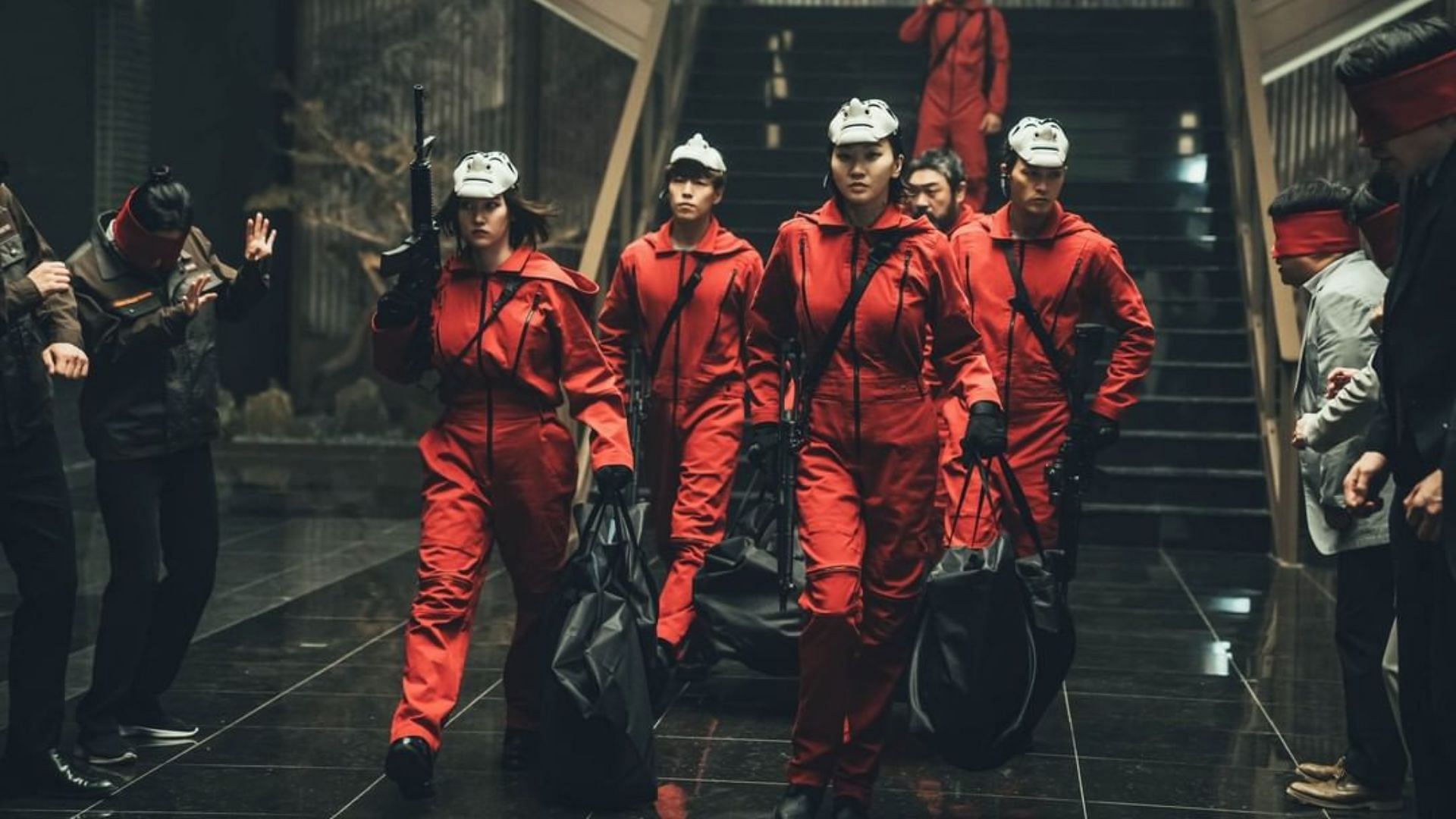 A still from Money Heist: Korea (Image via Netflix)