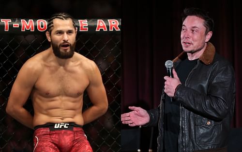 Jorge Masvidal (left), Elon Musk (right)