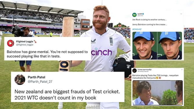 "Bairstow has more strike-rate than Kohli, Rohit in IPL; NZ's WTC win the biggest scam" - Fans go berserk as England whitewash New Zealand 3-0